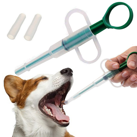 Tablet drug applicator milk syringe dispenser feeder