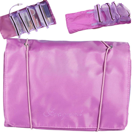 Toiletries travel roll functional 4 in 1 zipper for cosmetics