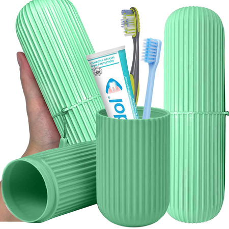 Toothbrush holder toothpaste travel organiser cosmetic case