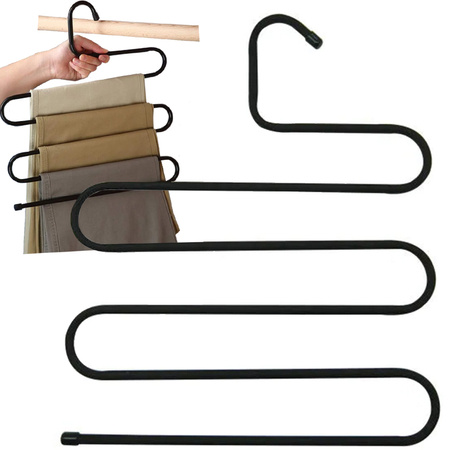 Trouser hanger for wardrobe 5 pairs solid