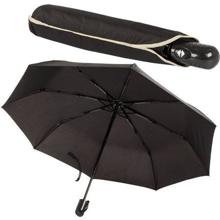 Umbrella folding umbrella automatic fibre black