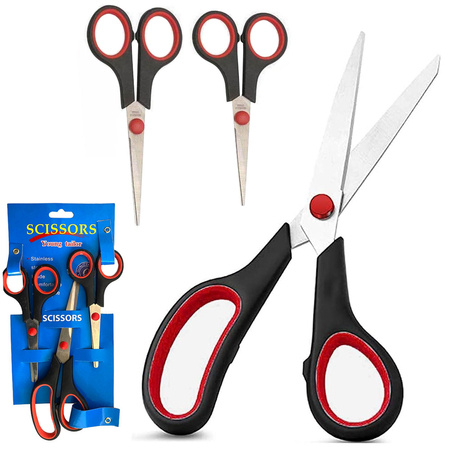 Universal office scissors 3 piece set sharp
