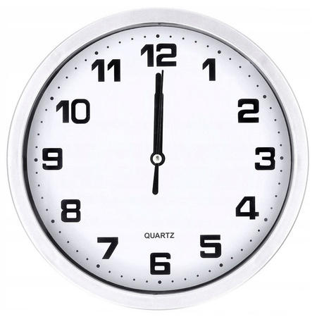 Wall clock large non-touching quiet 20 cm circular second hand