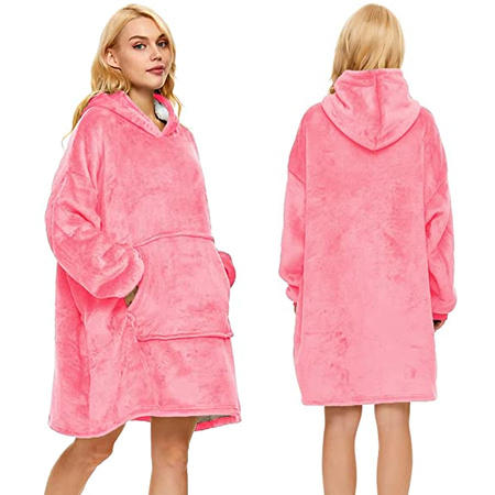 Warm sweatshirt oversize blanket xxl 2in1 thick fleece