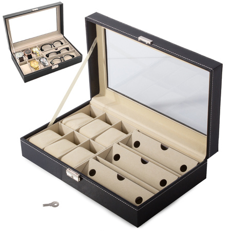 Watch casket glasses organiser case