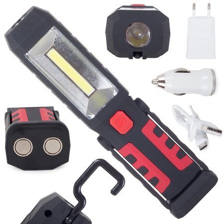 Workshop lamp 3in1 led cob rechargeable battery
