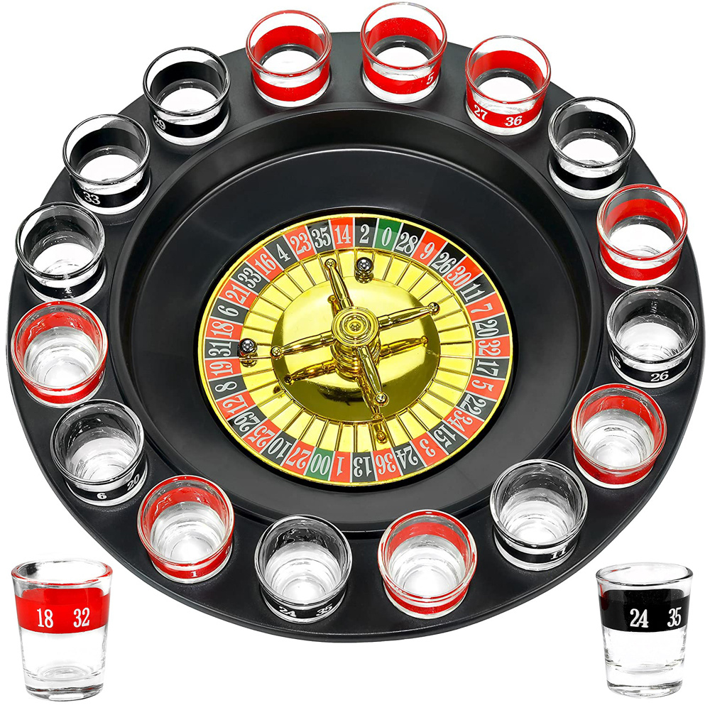 Alcohol rulet game + 16pcs glasses | CATEGORIES  House  Others |  internetowa-hurtownia.pl