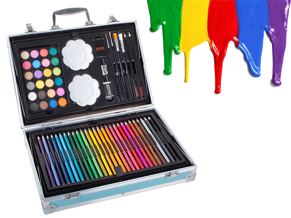 145PCS Kids Colouring Set Drawing Set Art Case Pencils Painting Kids Xmas  Gift