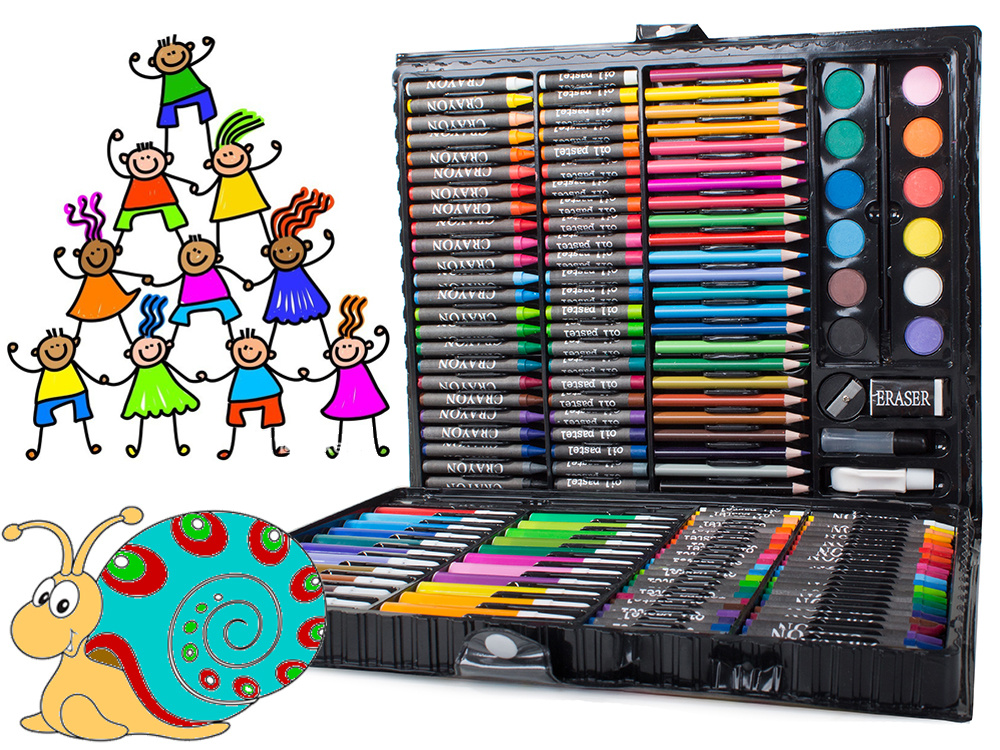 Artist's set for painting in case 64 pcs, CATEGORIES \ For children \ Art  supplies