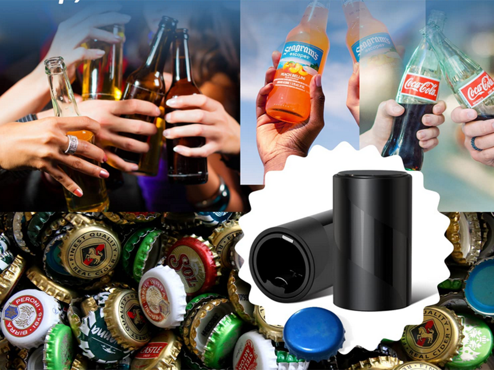 Automatic beer bottle cap opener CATEGORIES \ Kitchen \ Openers and corkscrews