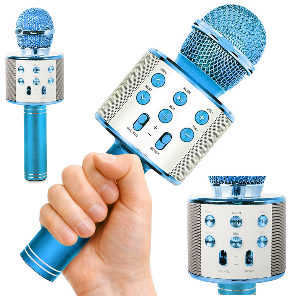 Bluetooth wireless microphone karaoke speaker voice modulator