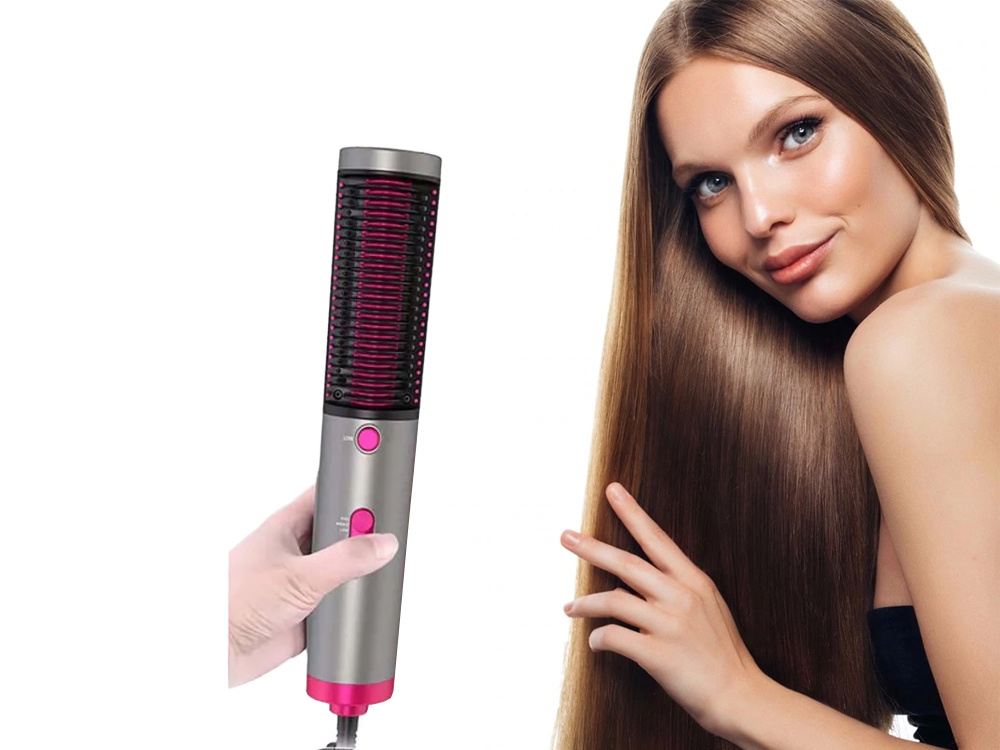 Hot Air Brush 5 in 1 Multifunctional Hair Dryer  Volumizer Hair  Straightener Rotating Hair Brush Styler Comb Styling Curling Iron Hot Air  Style