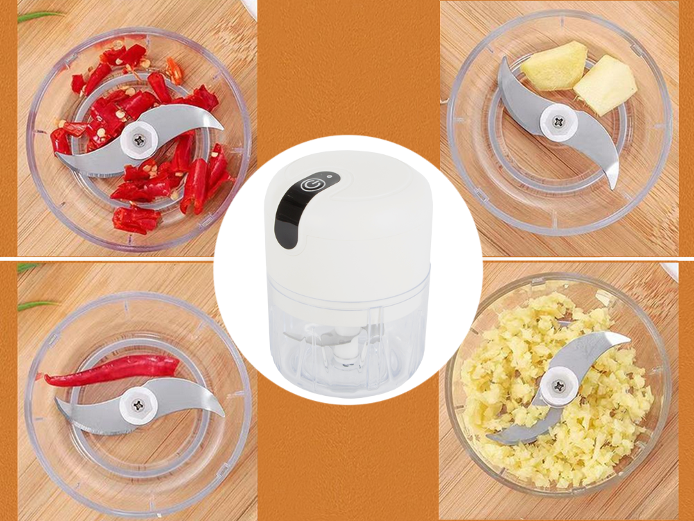 Electric vegetable chopper for herbs