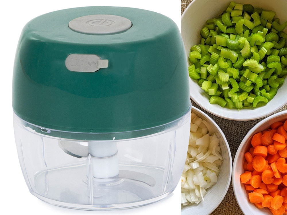 Electric vegetable chopper onions garlic herbs CATEGORIES \ Kitchen