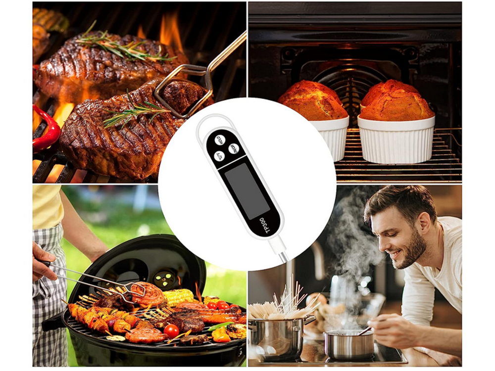 1PCS Food Thermometer TP300 Digital Kitchen Thermometer For Meat