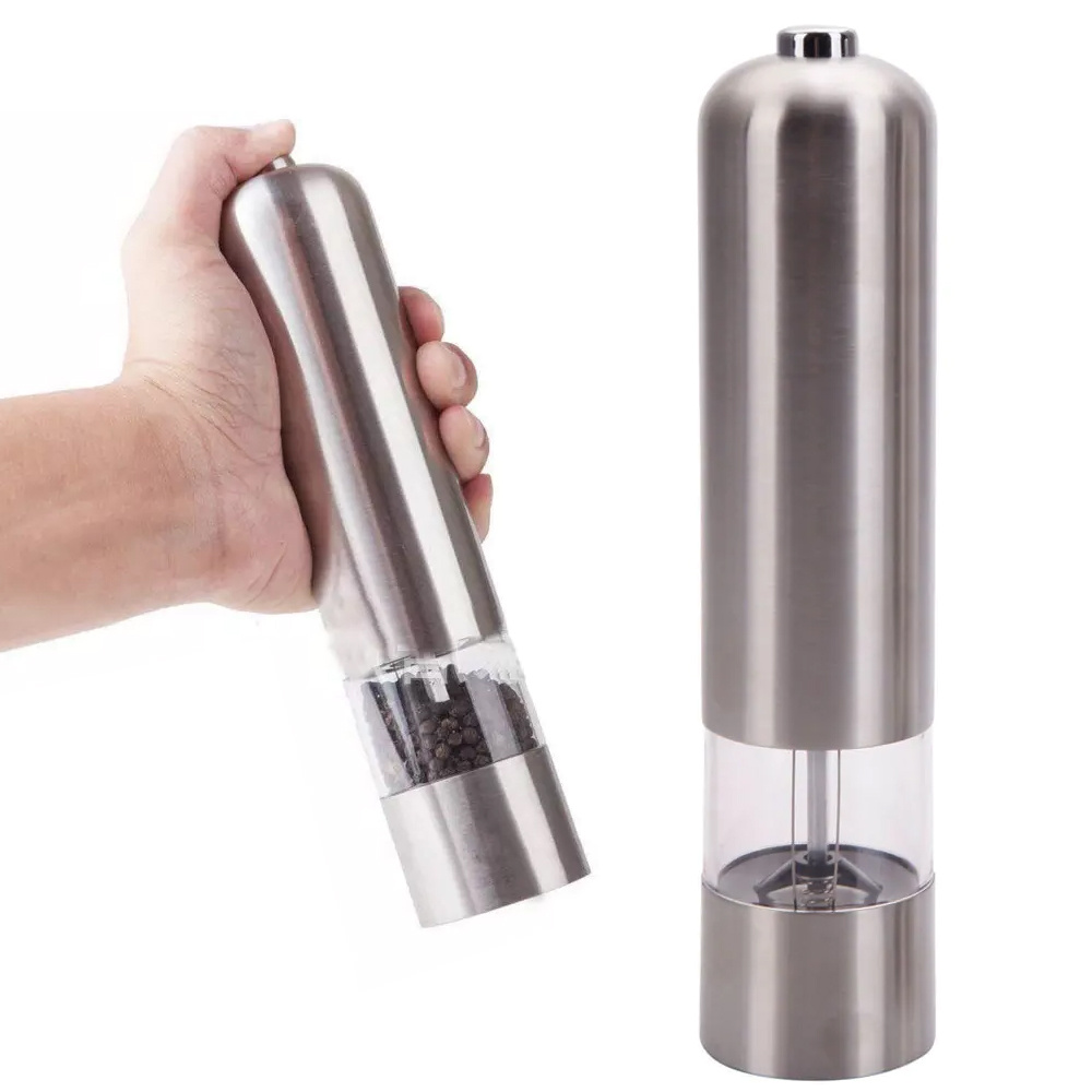 Portable Electric Spice Mill Automatic Round Battery Operated Electric  Pepper Grinder - China Electric Salt and Pepper Grinder and Electric Salt  Grinder price