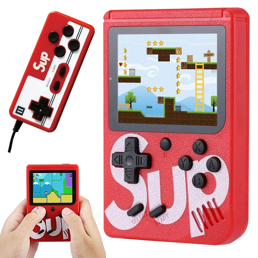 Retro mini portable console 400 games 3.0 tv game box games remote control  pad Red | CATEGORIES  For children  Consoles | internetowa-hurtownia.pl