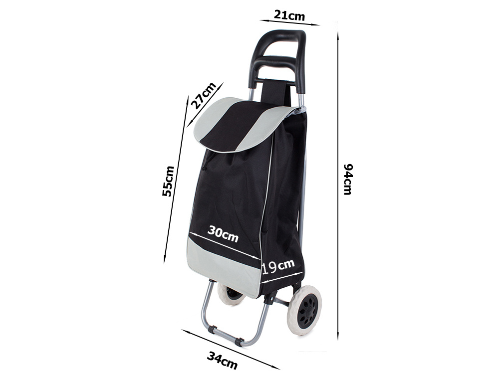 Wheeled shopping trolley online bag