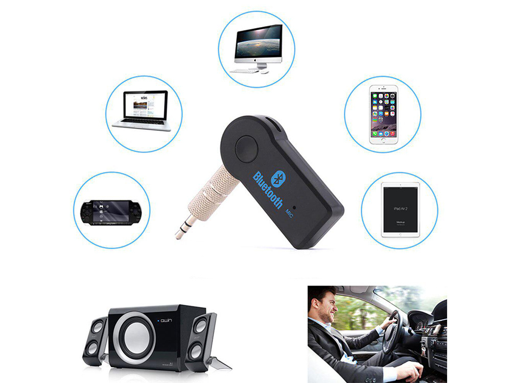 Wireless Bluetooth Receiver 3.5mm Jack Audio Music Adapter, Shop Today.  Get it Tomorrow!