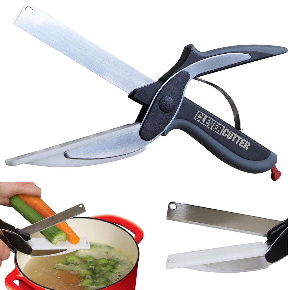 Vegetable, meat and fruit kitchen scissors with board, CATEGORIES \  Kitchen \ Choppers and slicers