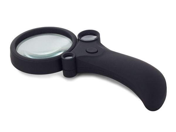 4 led uv 55x illuminated magnifying glass magnifier