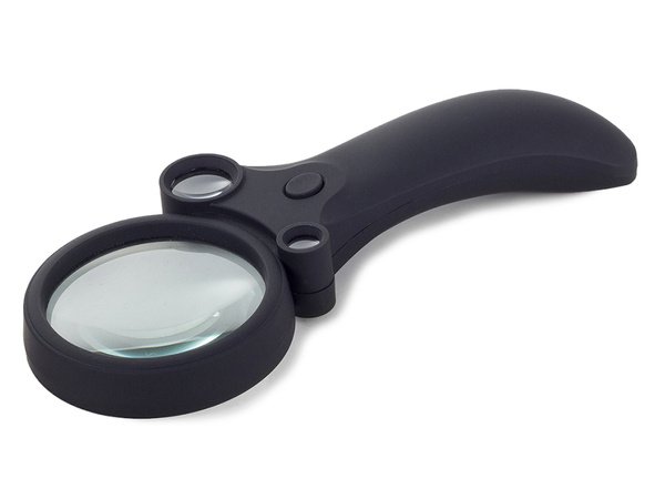 4 led uv 55x illuminated magnifying glass magnifier