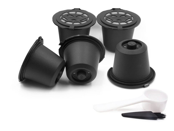 5 x reusable nespresso coffee capsules