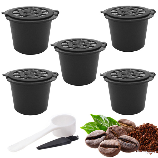 5 x reusable nespresso coffee capsules