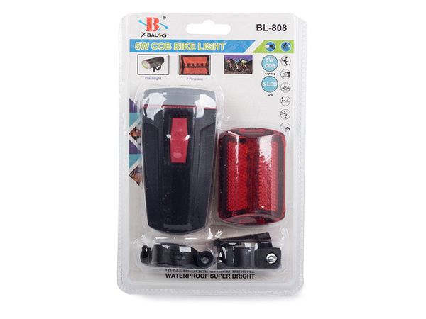 5w cob led bicycle light front back light