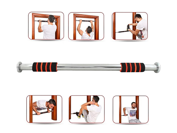 Adjustable steel pull-up bar