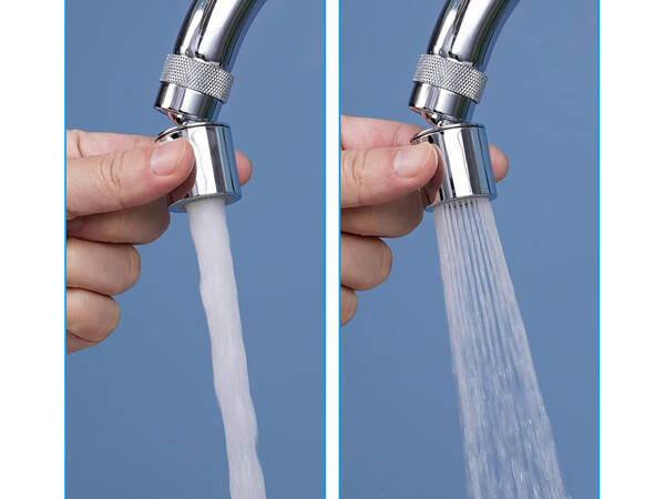 Aerator faucet extension movable 360 variable spray