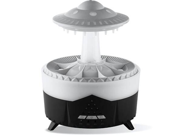 Air humidifier fragrance diffuser led lamp in the shape of an ufo with remote control