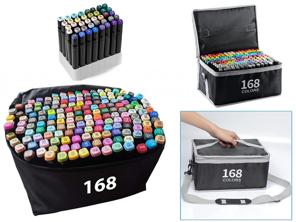 Alcohol markers touch kit 168pcs tote bag