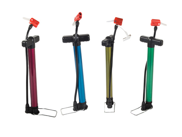 Aluminium bicycle foot pump with hose light hand pump