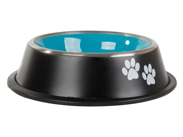 Anti-slip metal dog bowl large 1l