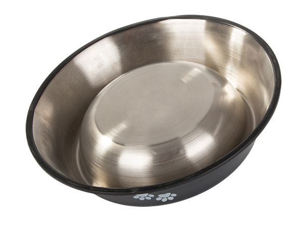 Anti-slip metal dog bowl large 1l