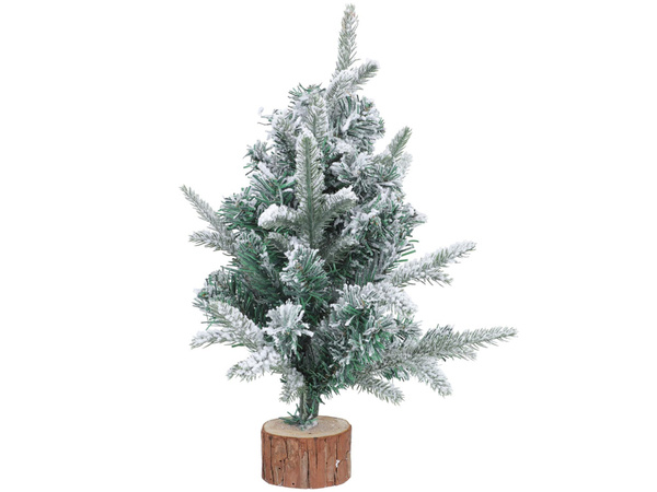 Artificial christmas tree snow small 50cm desk decoration