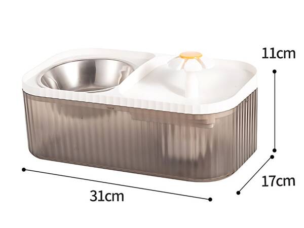 Automatic cat drinker dog water fountain filter food bowl