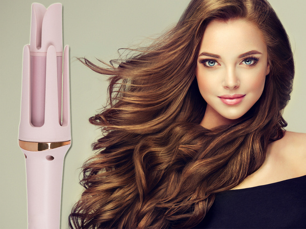 Automatic curling iron for curly hair styling rotating head
