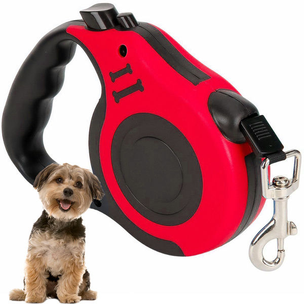 Automatic lanyard for dogs blocking powerful lightweight coil 5m 15kg