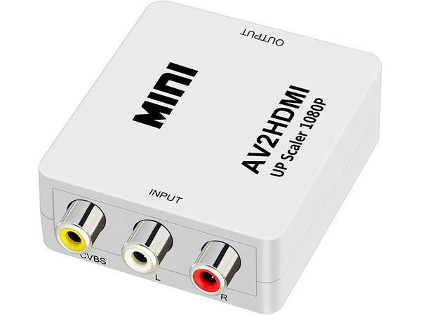 Av adapter rca cinch to hdmi audio rca 1080p cvbs converter cable