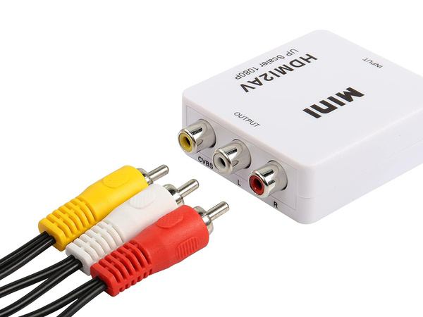 Av adapter rca cinch to hdmi audio rca 1080p cvbs converter cable