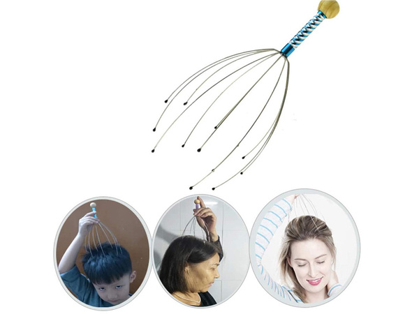 Ayurvedic relaxing hand-held head massager