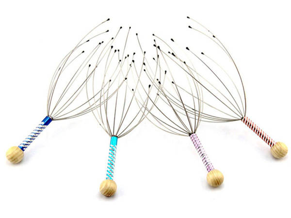 Ayurvedic relaxing hand-held head massager