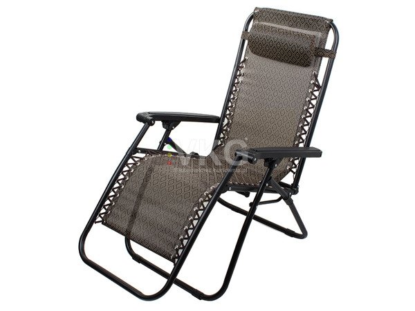 BEACH / GARDEN CHAIR SUNBED STRENGTHENED FOLDING GRAVITY