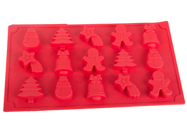 Baking tray 6 pieces festive gingerbread men set