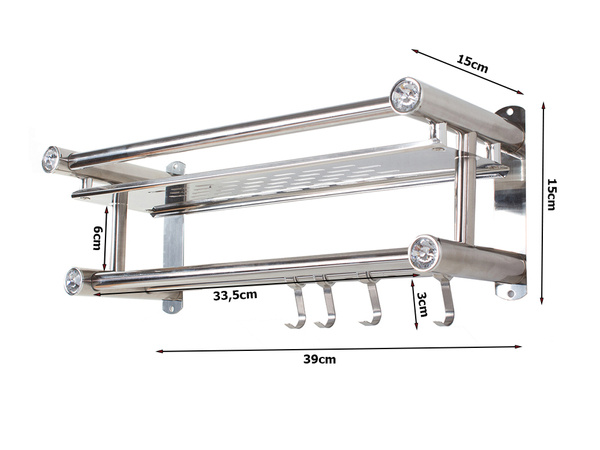 Bathroom shelf hanging shower organiser