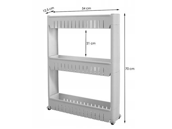 Bathroom shelf kitchen cabinet on wheels bookcase