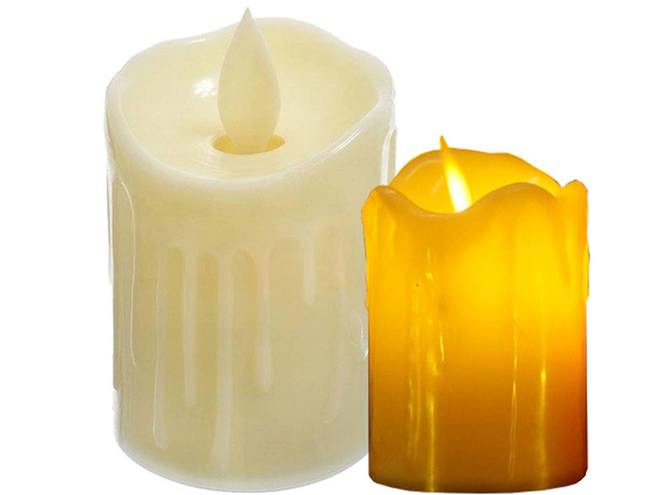 Battery candle led candle moving flame wax