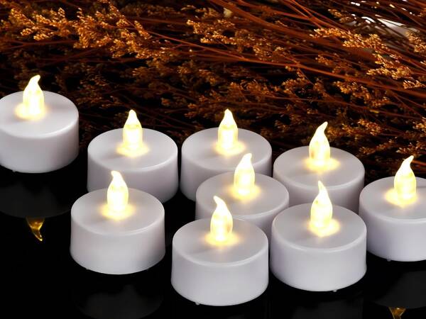 Battery operated led candle for candlestick decoration for wreath flame effect